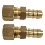 Conexo de Gs Bico Mangueira 3/8 BM X 3/8 Anilha Lato