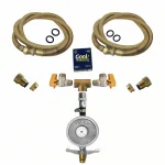 Kit Completo para Instalao de Gs com Regulador  Mangueira 2,00m